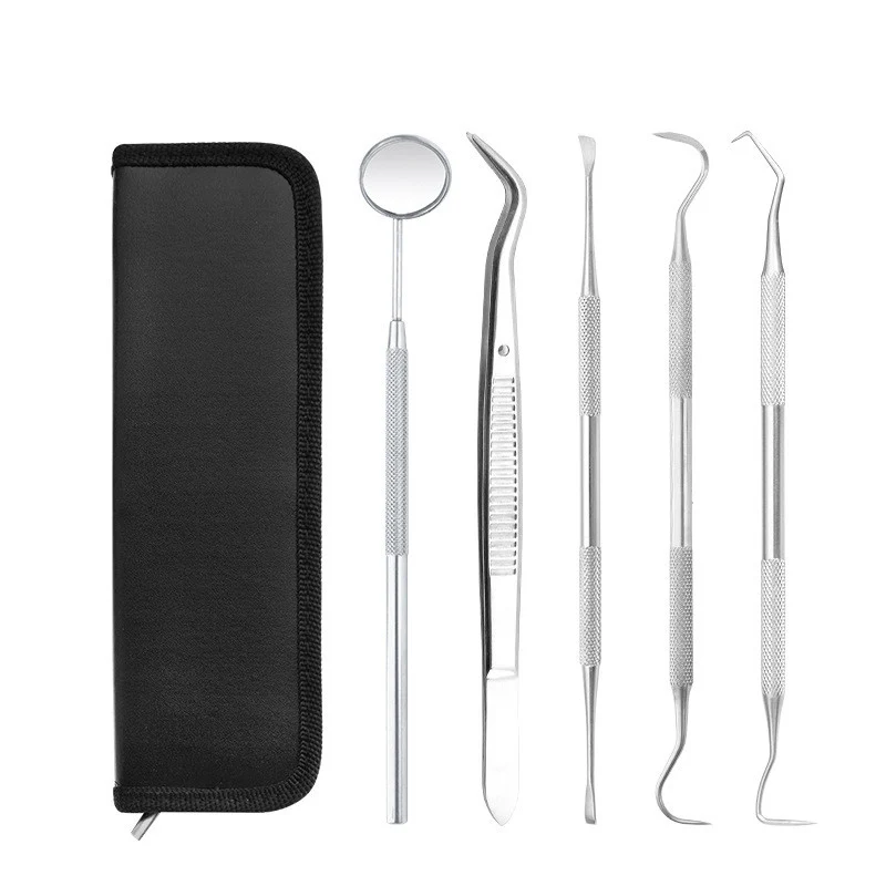 5Pcs/set Stainless Steel Dental Instruments Oral Care Teeth Scraper