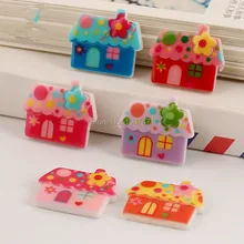 50 шт. 22*19 мм Flatback Смола мультфильм Ювелирный дом DIY Интимные Аксессуары Одежда Пряжка Материал отвечал Телефон Shell