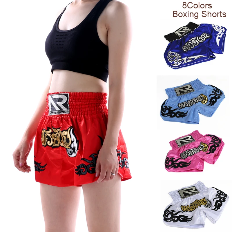 Pantalones cortos de Boxeo para y mujer, bañadores entrenamiento para Boxeo, Muay Thai, Sanda, Kickboxing|Pantalones de boxeo| - AliExpress