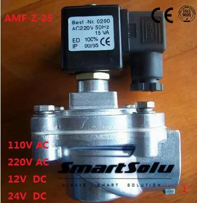 asco Тип клапана импульсный электромагнитный клапан правый угол клапан AMF-Z-25 1 ''дюйма 24 В постоянного тока