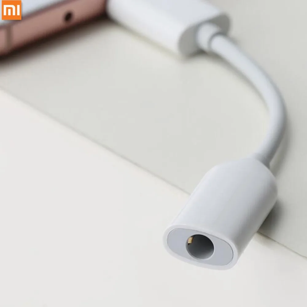 

Original Xiaomi USB3.1 Type C to 3.5mm Earphone Adapter USB 3.1 TypeC Type-C USB-C male to 3.5 AUX audio female for Mi6 P10 S8