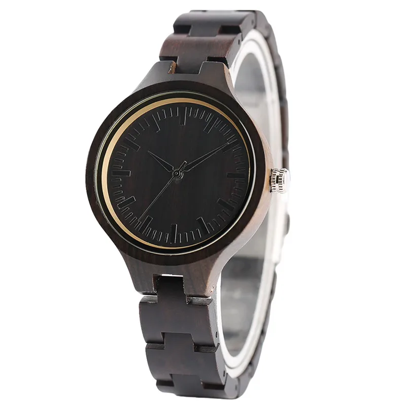 Trendy Bamboo Ladies Watches Modern Full Wooden Handmade Creative Bracelet Women Wristwatch Quartz 2019 New Fashion 2