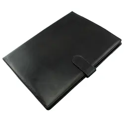 A4 на молнии папка для Конференции Бизнес искусственная кожа папка для бумаг портфель черный