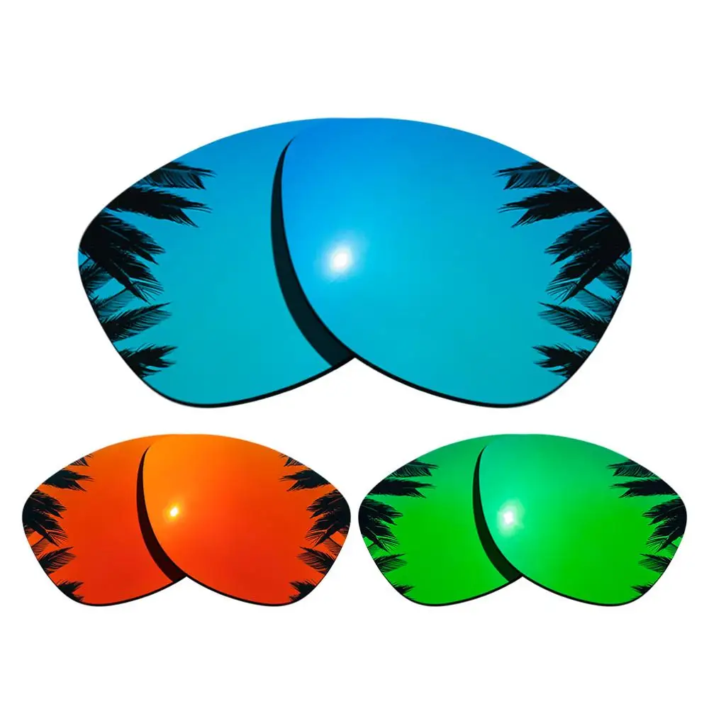 Blue-Red-Green Поляризованные зеркальные линзы для замены-оправа для Окли Frogskins разных цветов - Цвет линз: Blue-Red-Green