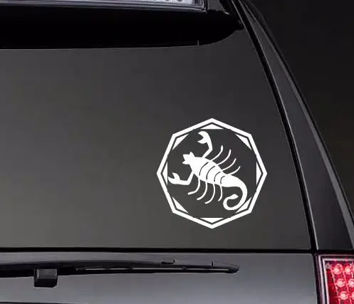 Scorpio Set of 2 Decal Window Bumper Sticker Car Decor Astrology Zodiac Sign