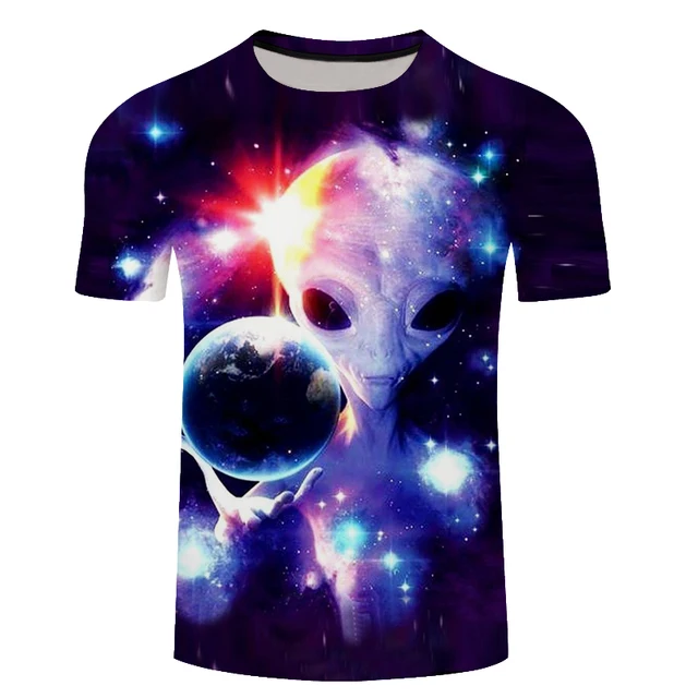 Buy Space Galaxy T shirt Men/Women Harajuku Hip hop Brand T shirt 3d Print