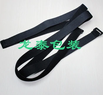 

Free shipping 5pcs 2cm x 120cm Stretch elastic strap tapes with plastic buckle sticky Hook Loop cable ties