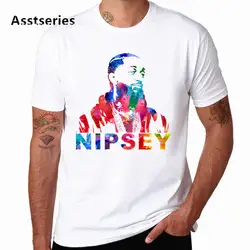 Nipsey Hussle с принтом для мужчин футболка хип хоп белая Harajuku уличная Рэппер Nipsey Hussle одежда HCP4570