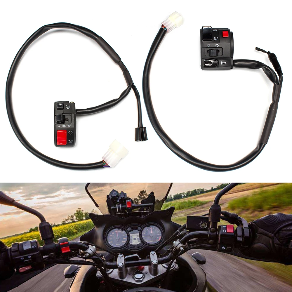Motorcycle Horn Switch Hazard Horn Turn Signal Ignition Tuning Button