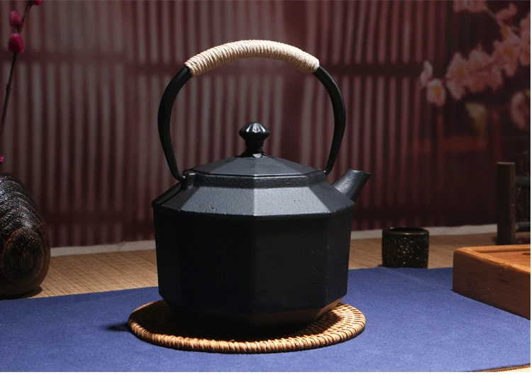 800 мл литой железный чайник Набор японский чайник тэцубин посуда Кунг Фу инструменты металлический чайный чайник Heathy чайные инструменты