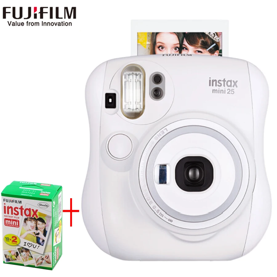 Fujifilm Fuji Instax Mini 25 Instant Film Photo Camera + 20 Sheets
