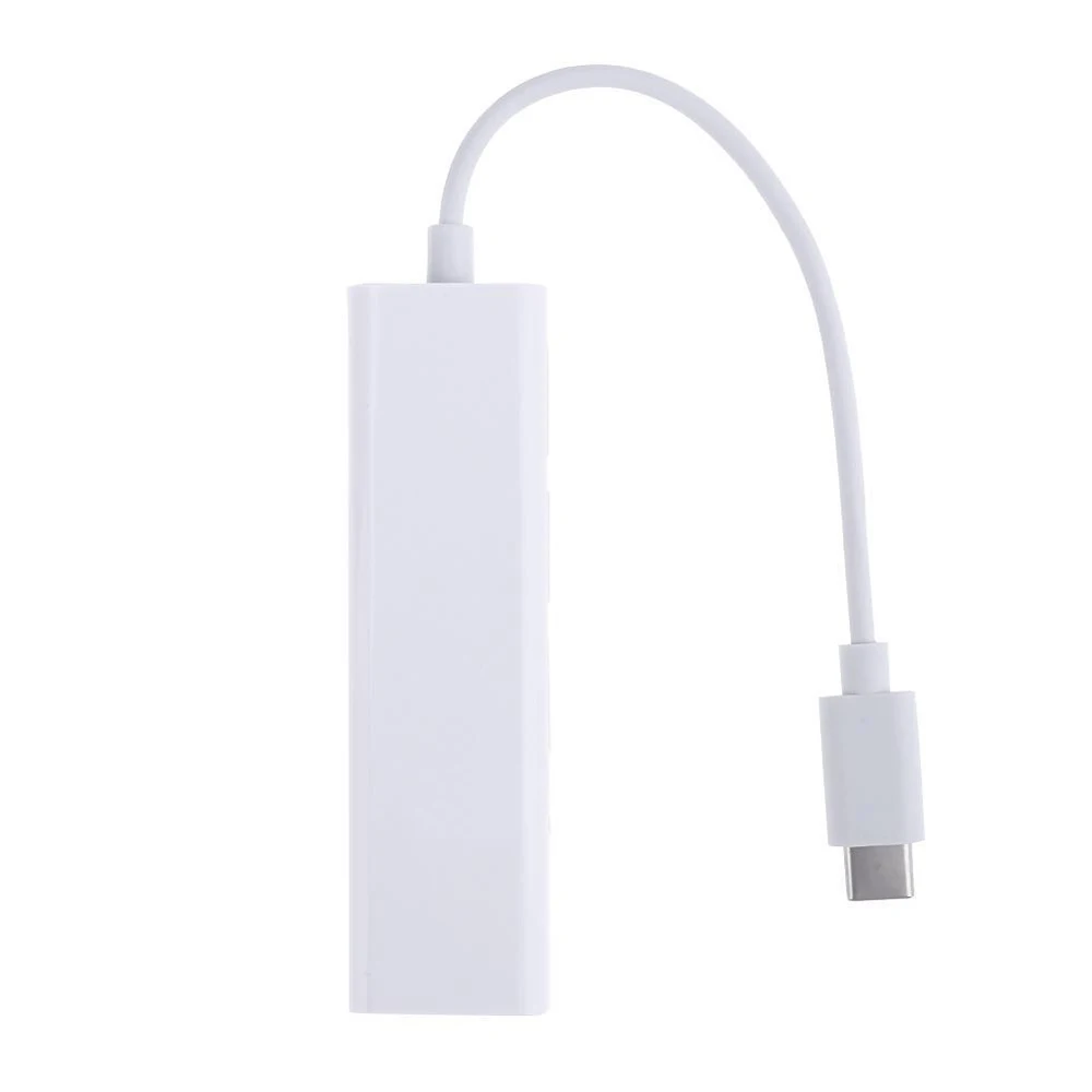 1 шт. USB C 3 Type папа к RJ45 Ethernet Lan + 3x порты адаптер сплиттер для Apple Macbook Air телефонные