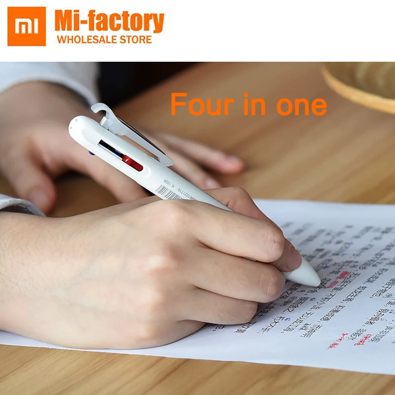 

Newest Xiaomi Mijia MOULDE 4 in 1 multi-function pen Mi jia signature pen gel pen pencil for student and office