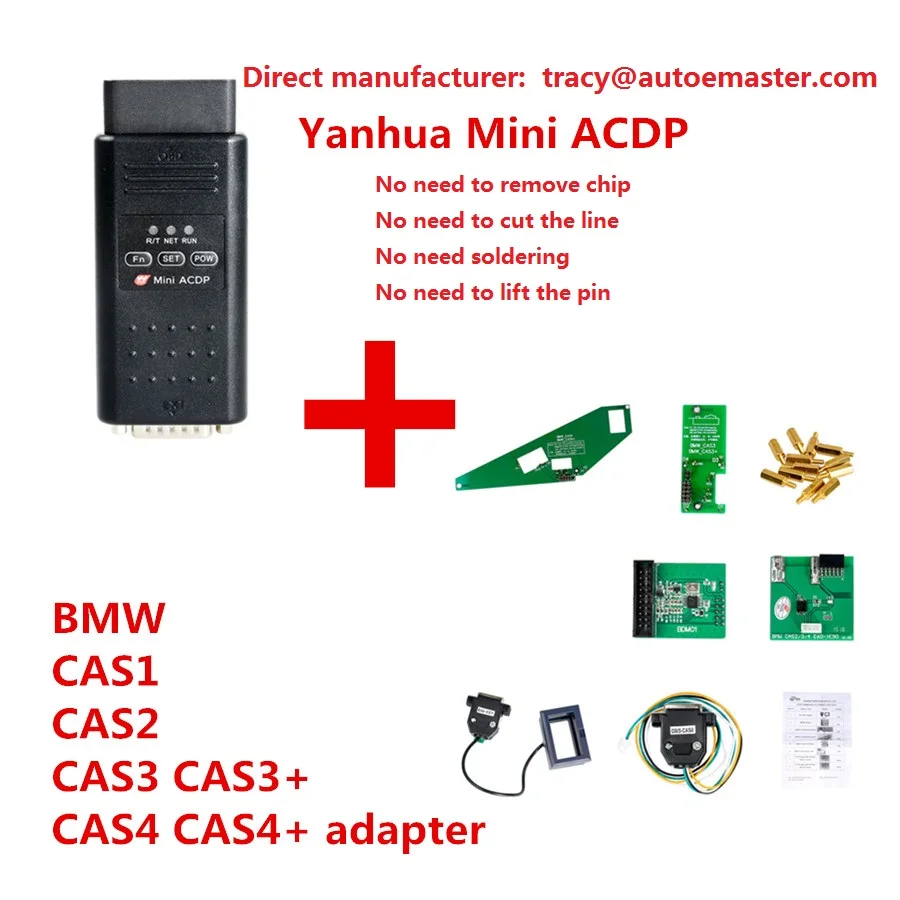 Yanhua Mini ACDP с 8 модулями для BMW полный серийный ключ/программа пробега KIA K3/K5 Sonata 9 VW