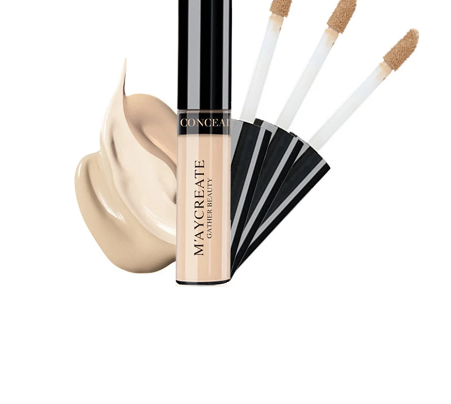 

MayCreate 3 Colors Makeup Concealer Full Cover Liquid Concealer Convenient Pro Eye Dark Circle Eraser Cream Face Corrector