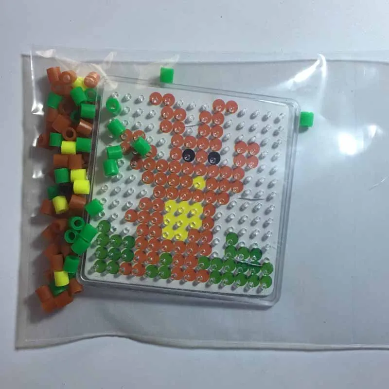 4 шт. Puzzle Pegboards Вышивка Крестом Картины с цветная бумага для 5 мм Hama perler Бусины DIY Дети Craft Пластик трафарет ребенок предохранитель шарик Игрушечные лошадки