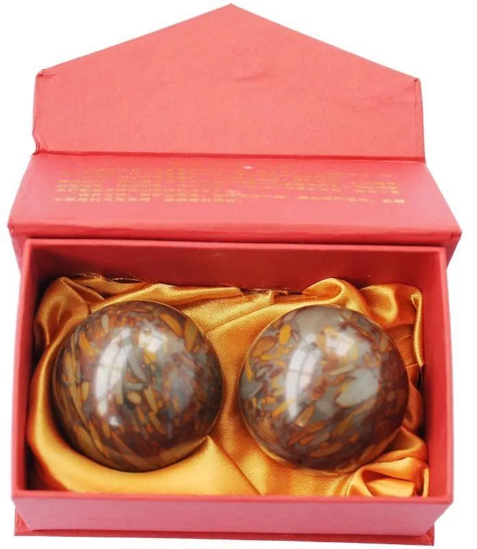 Руды баодин мяч Шарики baoding китайский здоровье упражнение стресс шары руды Цвет с подарочной коробке