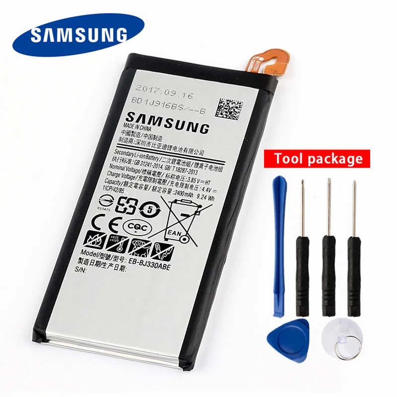 

Original Samsung EB-BJ330ABE Battery For Samsung GALAXY SM-J330 J3300 J3 2017 2017 Edition Mobile 2400mAh
