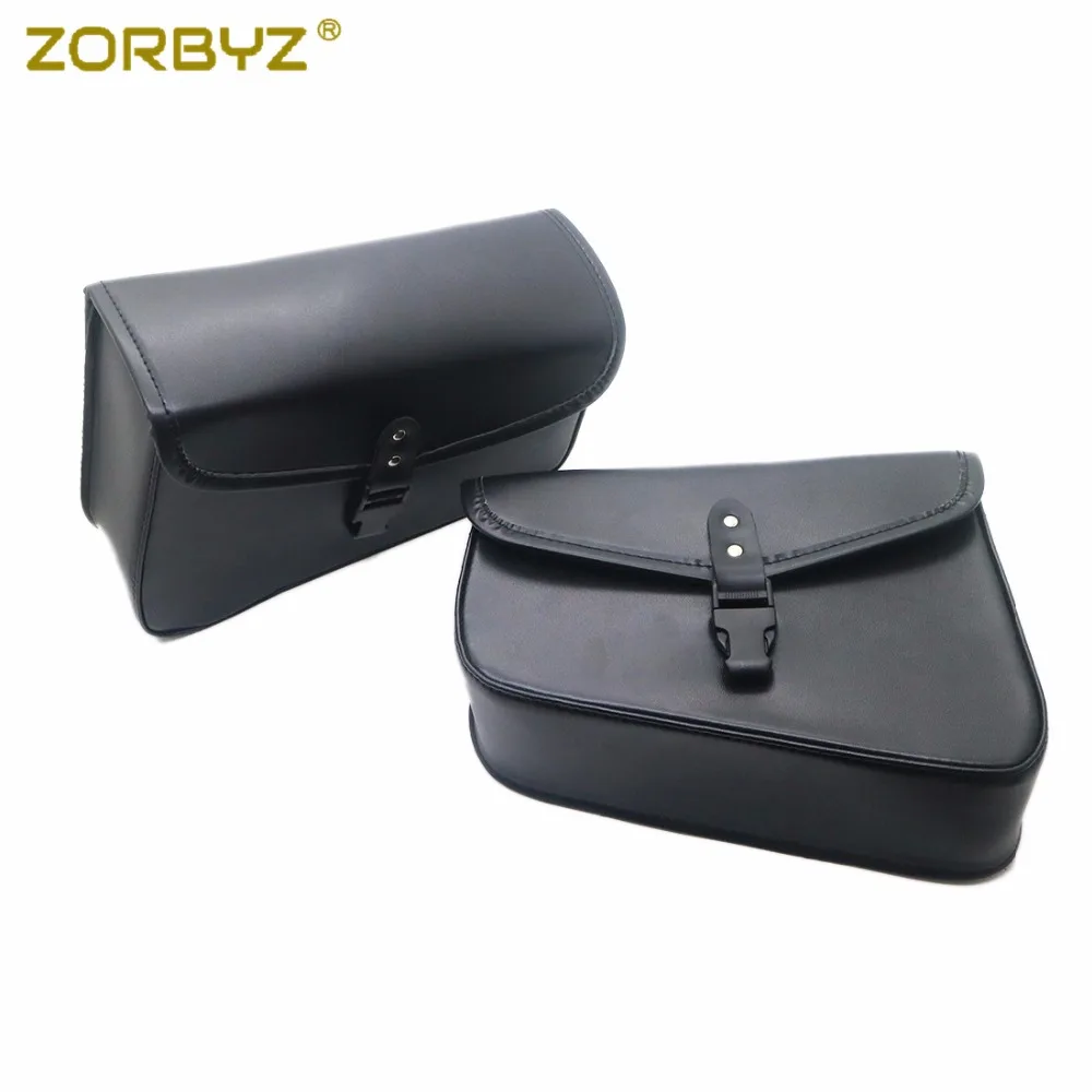 ZORBYZ мотоциклетная сумка черная из искусственной кожи для багажа Harley Sportster XL 883 Hugger