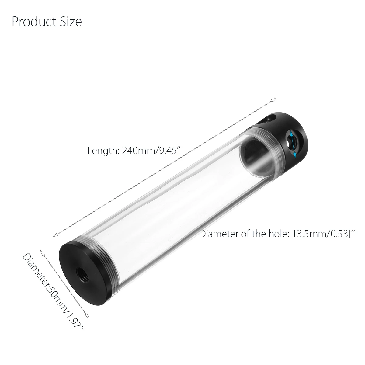 LEORY G1/4 T 50x240mm مياه التبريد خزان اللولب تعليق السائل تبريد خزان جهاز كمبيوتر شخصي المياه التبريد مروحة ل وحدة المعالجة المركزية LEORY G1/4 T 50x240mm مياه التبريد خزان اللولب تعليق السائل تبريد خزان جهاز كمبيوتر شخصي المياه التبريد مروحة ل وحدة المعالجة المركزية