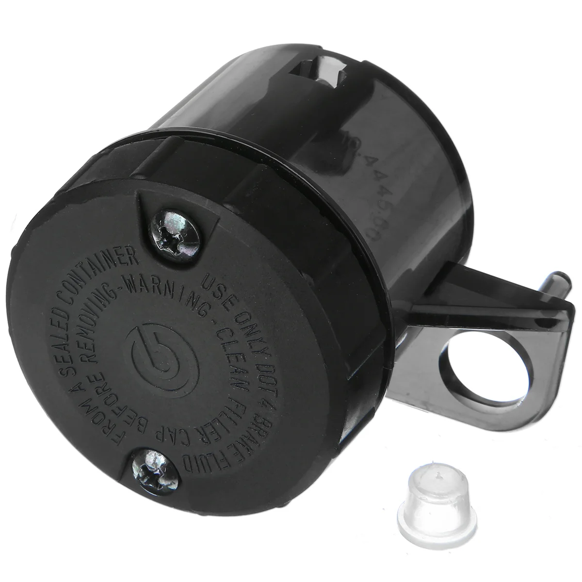 1pc Motorcycle Front Rear Brake Fluid Tank Reservoir Oil Cup Transparent Smoke Black For Kawasaki Honda Yamaha KTM Vespa