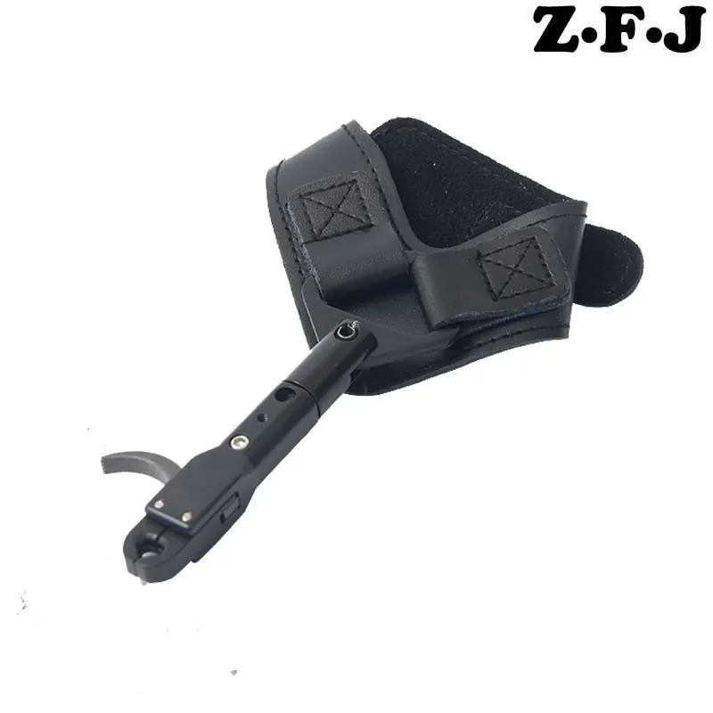 

1Pc Archery 360 Degree Rotation Compound Bow Wrist Release Aid Adjustable Length Release Trigger Clamp Hunting R1 Wrist release