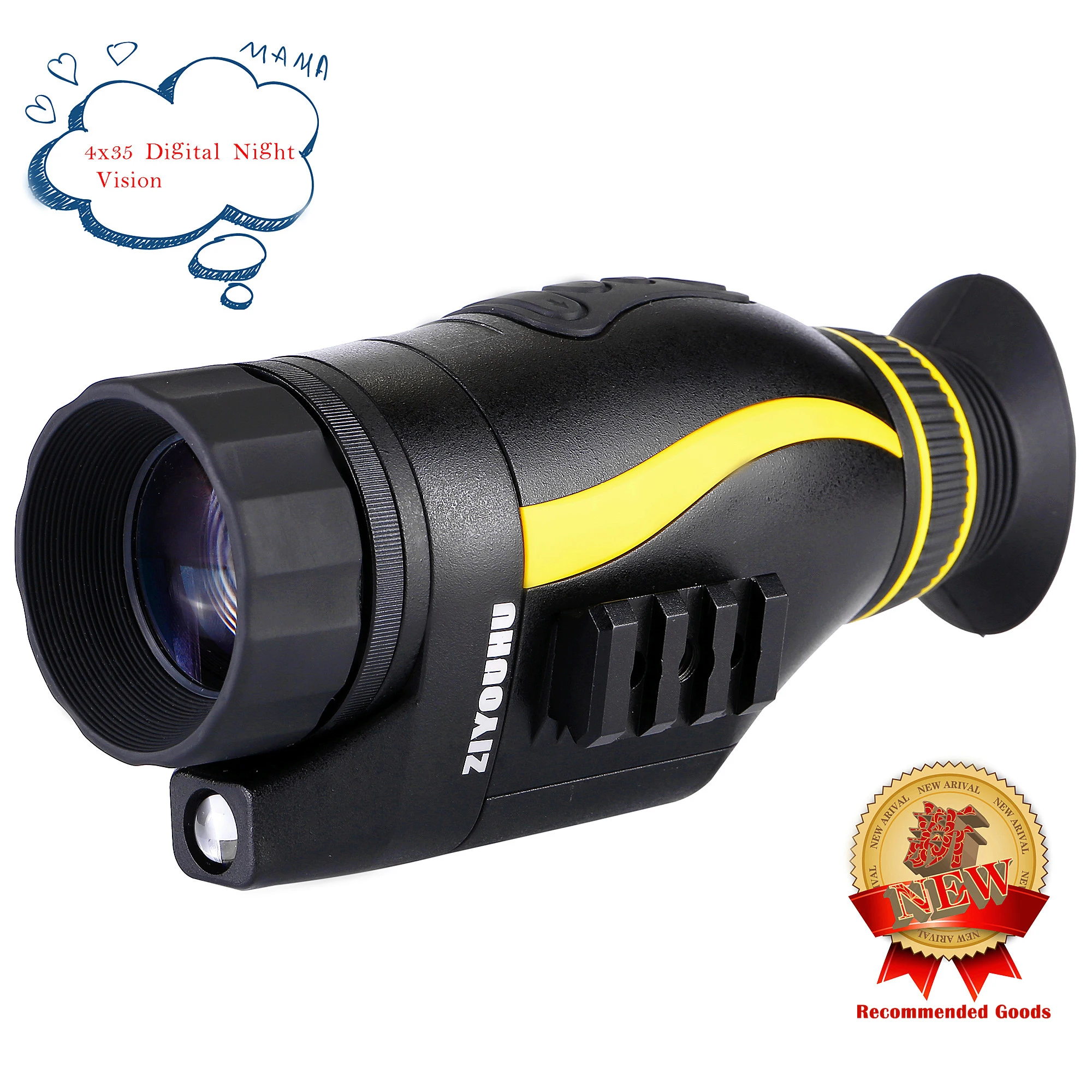 

New HD Infrared Digital Night Vision Device Image & Video Recording Multi-Function 4X35 Day & Night Monocular IR Telescope Hunt