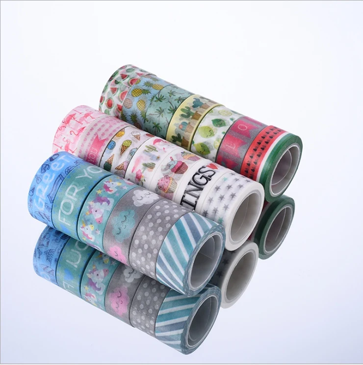 

AB-15mm*5m melon cloud catus 15 types washi diy adhesive tape(1piece)