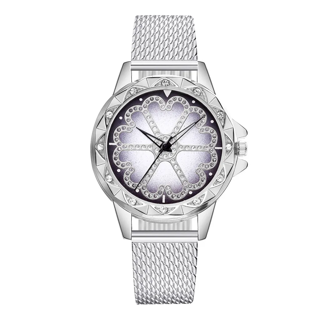 Женские часы, креативные, с цветочным циферблатом, кварцевые, наручные часы, dames horloge reloj de mujer relojes mujer saat - Цвет: C