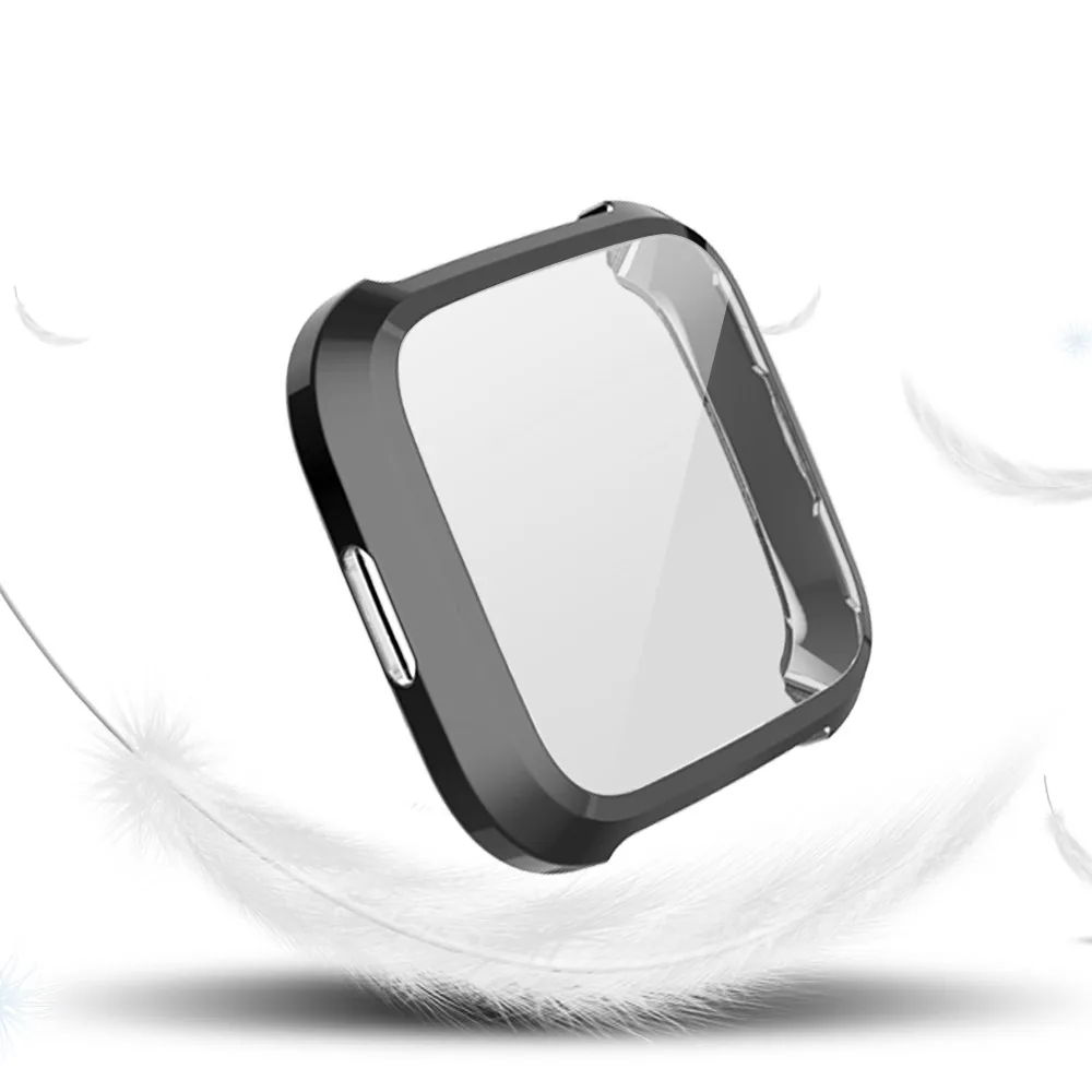 Электронные часы Чехол для Fitbit Versa Lite Edition все вокруг Защитный чехол мягкий, гибкий, из ТПУ хромированная крышка Полный Чехол