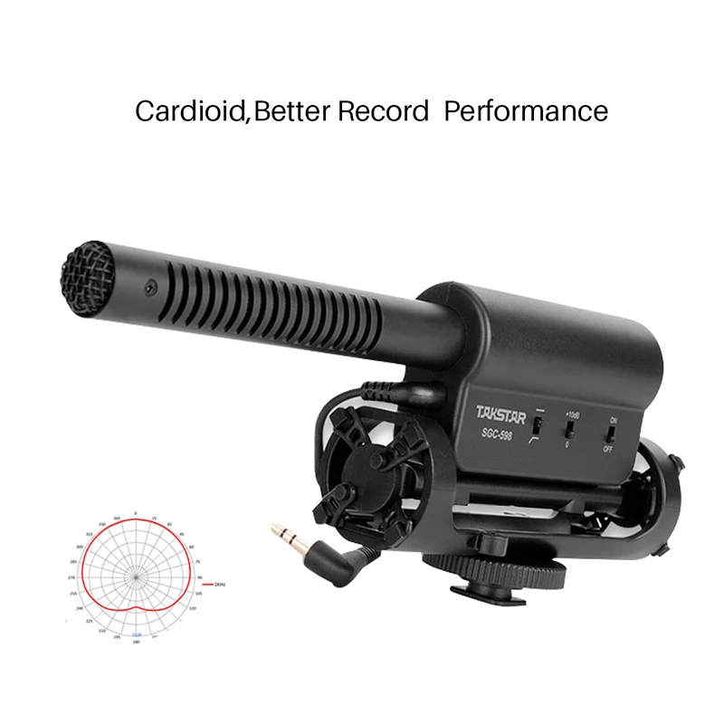 US $24.49 Takstar Sgc598 Interview Shotgun Microphone Universal Condenser Mic For Nikon Canon Dslr Camera Video Recording Vlog Mic