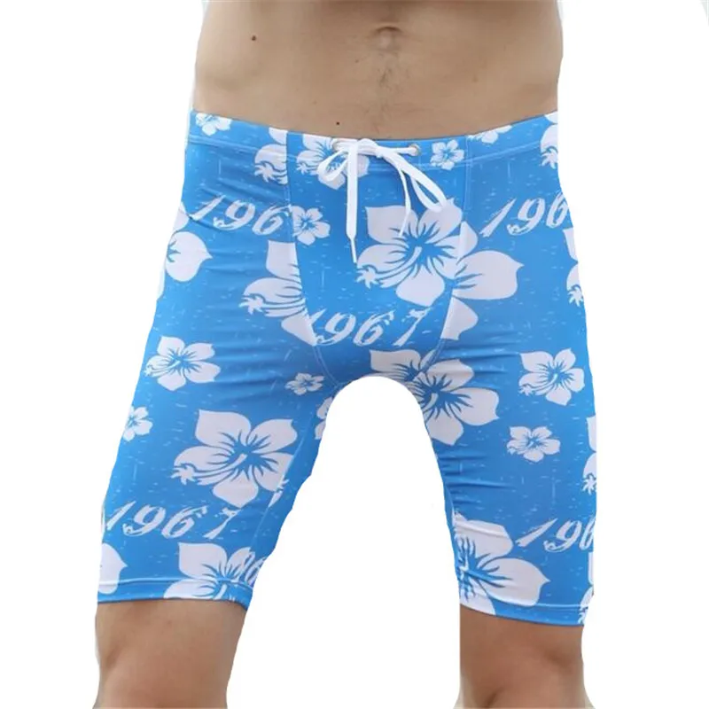 Для Мужчин's Пляжные шорты, Для мужчин S сексуальные печатных Пляжные шорты, Для мужчин Мужские Шорты для купания шорты-боксеры - Цвет: Синий