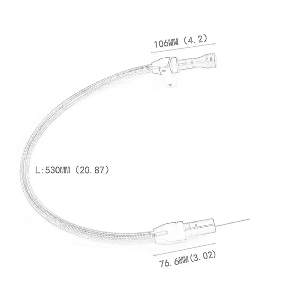 Для Chevrolet модифицированные части Универсальный Dipstick из нержавеющей стали трансмиссионный масляный щуп 530 мм масляный щуп