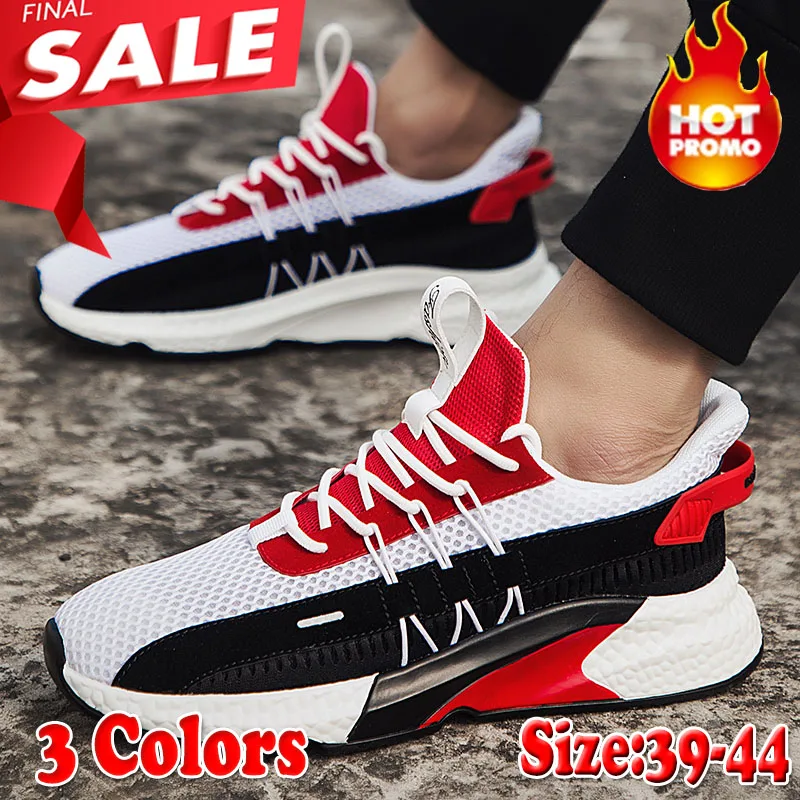 

2019 New Fashion Shoes Tide Shoes Summer Breathable Mesh Sports Shoes New Running Net Lace-up Shoes Trend Mesh Casual Shoes