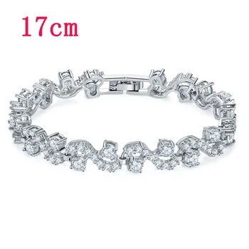 

S-shaped Creative Sterling Silver Bracelet European Bracelet Zircon Austrian 8 Hearts and Arrows Zircon Jewelry S925 Fashion