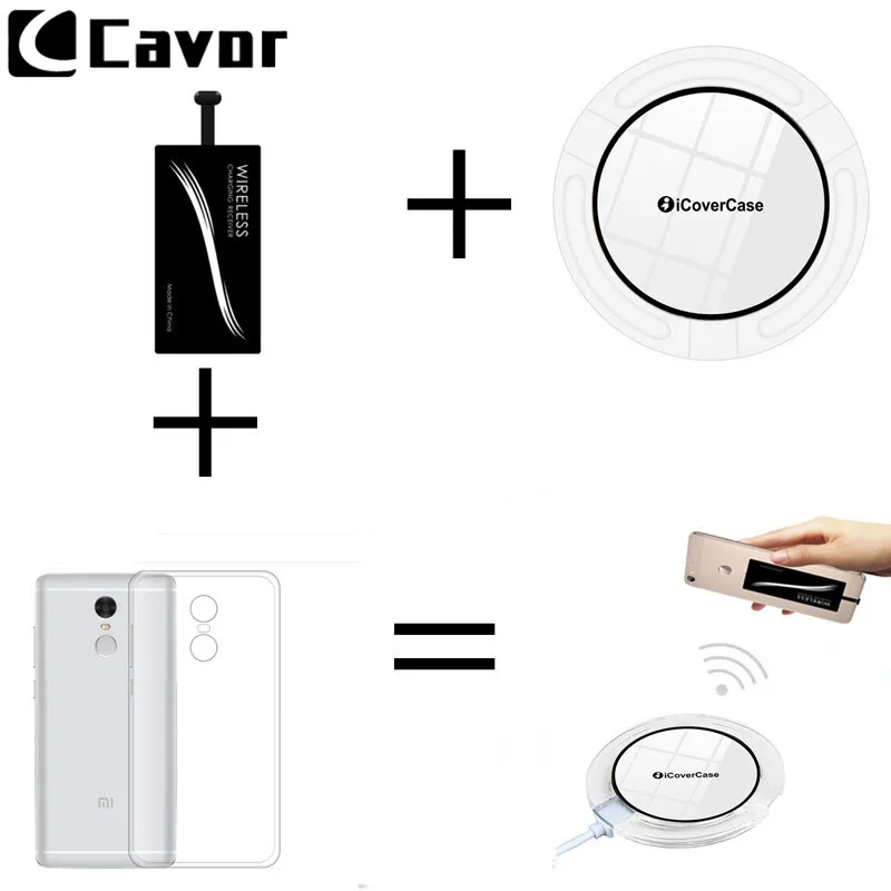 

Qi Wireless Charger For Xiaomi Redmi 3 3s 4A 5A 4X Note 3 4 4X Pro Case Phone Power Bank Charger Wireless Receiver And TPU Cover