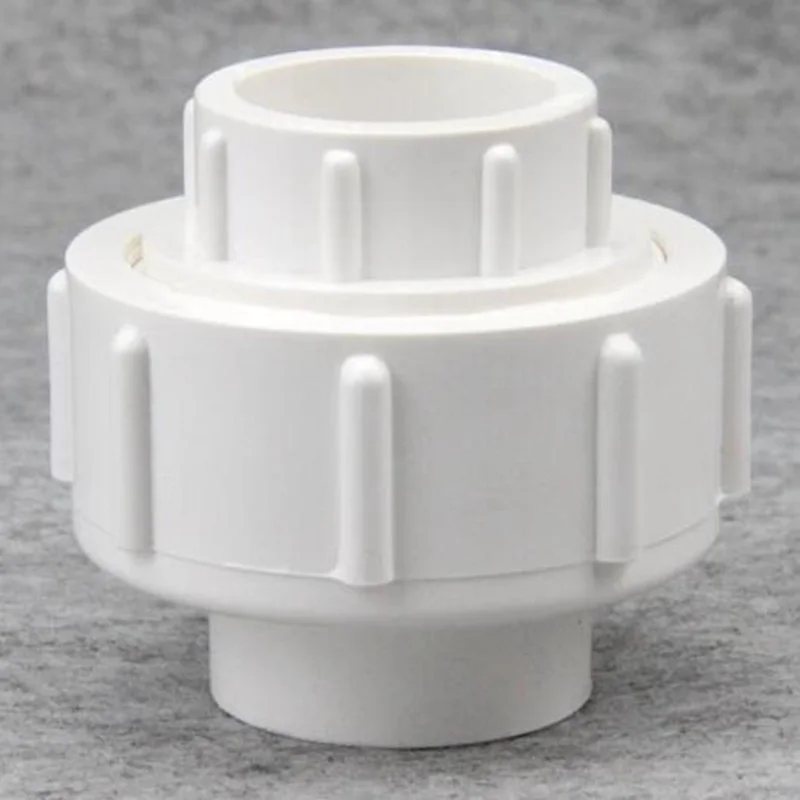 

1pcs Inner Diameter 25mm UPVC White Union Connectors PE PPR Water Pipe Quick Joint Garden Home Irrigation System Pipe Fittings