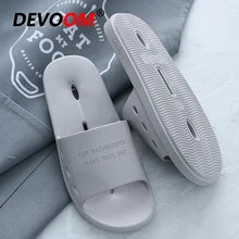 Летние шлепанцы для ванной; мужские тапочки для влюбленных; Водонепроницаемая Обувь с отверстиями; модные мужские вьетнамки; тапочки унисекс; черные шлепанцы