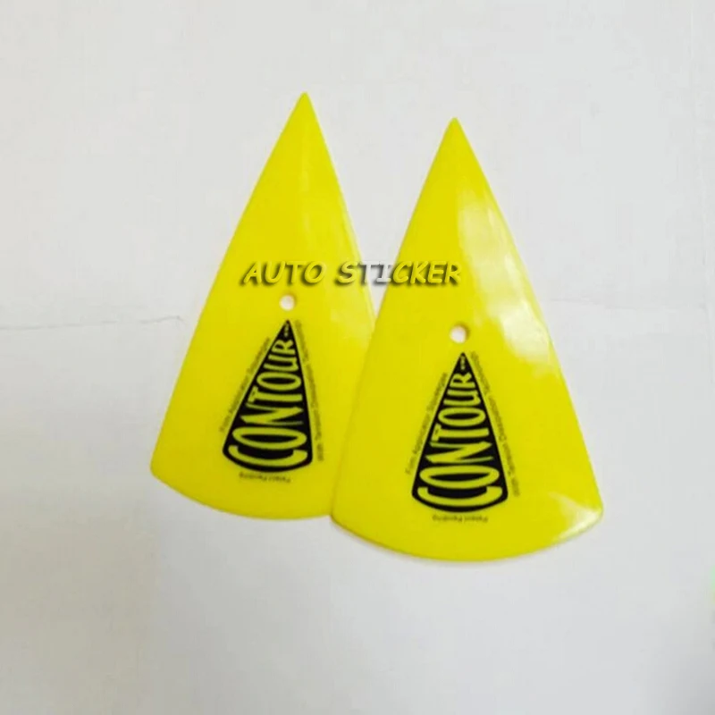 20 шт./лот желтый автомобиль виниловая пленка стикер оберточный инструмент заостренный кончик скребок размер 15,6*8,50 см
