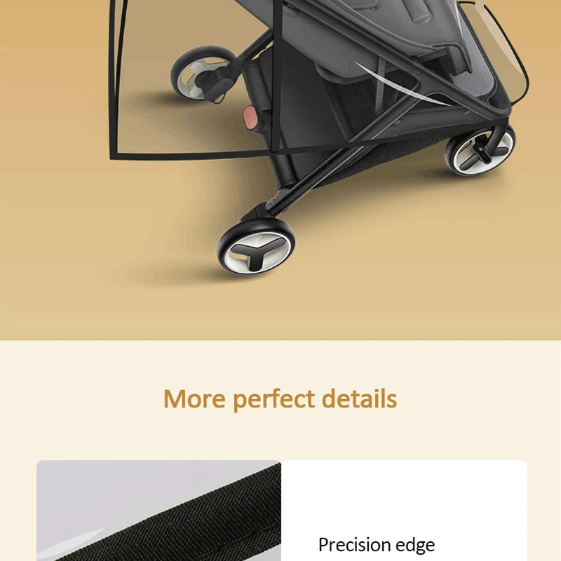 Mitu Folding Baby Trolley Special Armrest Mosquito Net Rain Cover Storge Bag Infants Pushchair Insect Net Crib Netting