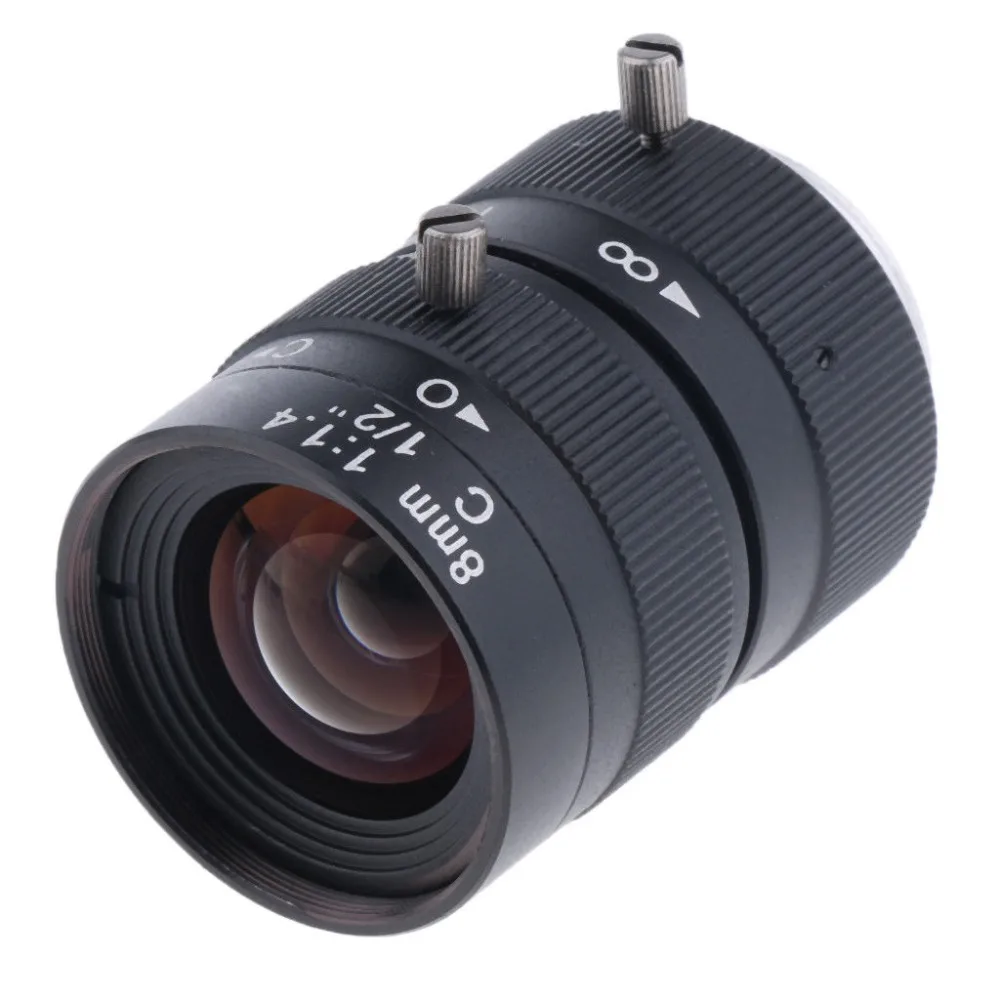 

HD 3MP 1/2" 8mm F1.4 Manual Iris CS C Mount Lens for CCTV Security Camera