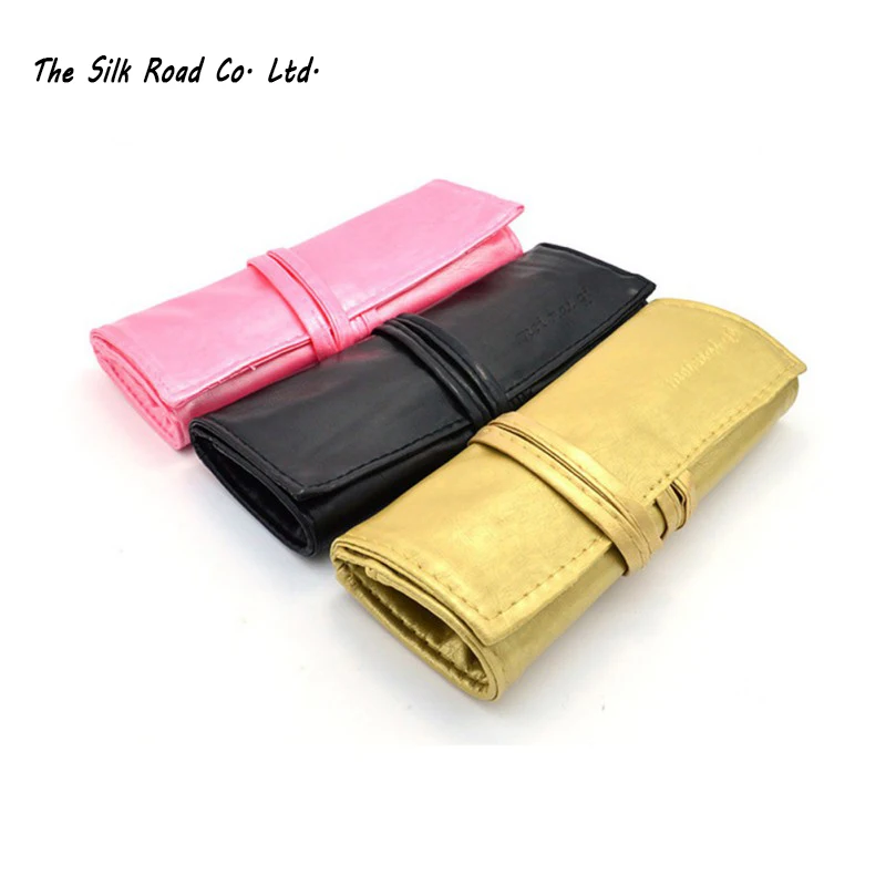 

Fashion Makeup Brush Bag Protect Pouch For 7 pcs Brushes Set 3 Colors PU Case High Quality