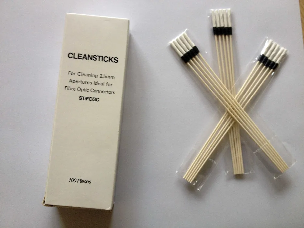100pcs/box Fiber Optic Cleaning Sticks for 2.5mm Connectorin Fiber Optic Equipments from