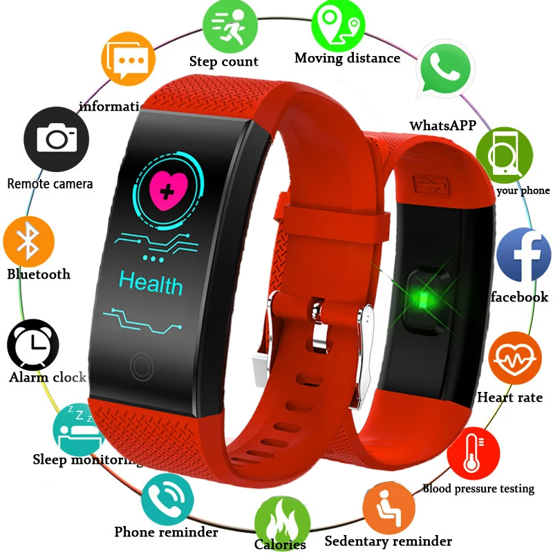 

Fitness Smart Watch Smart Bracelet Men Women Pedometer Heart Rate Monitor Waterproof IP67 Running Sport Watch for Android IOS