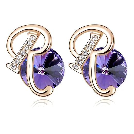 Женские круглые серьги гвоздики с кристаллами Сваровски|brincos fashion|earrings crystalearings