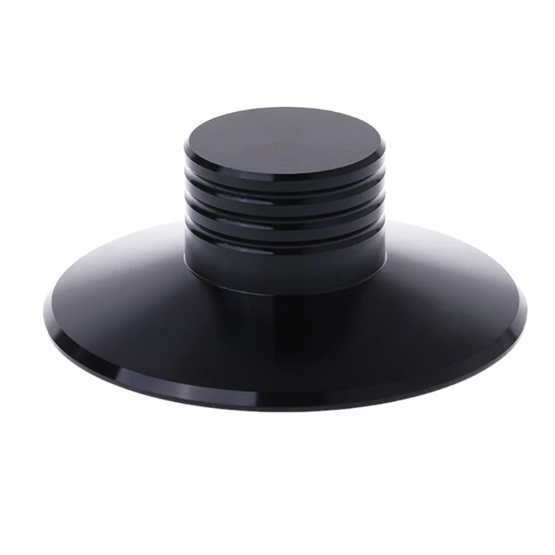 Lp Виниловый проигрыватель сбалансированный металлический диск стабилизатор вес зажим проигрыватель Hifi(черный - Цвет: Black