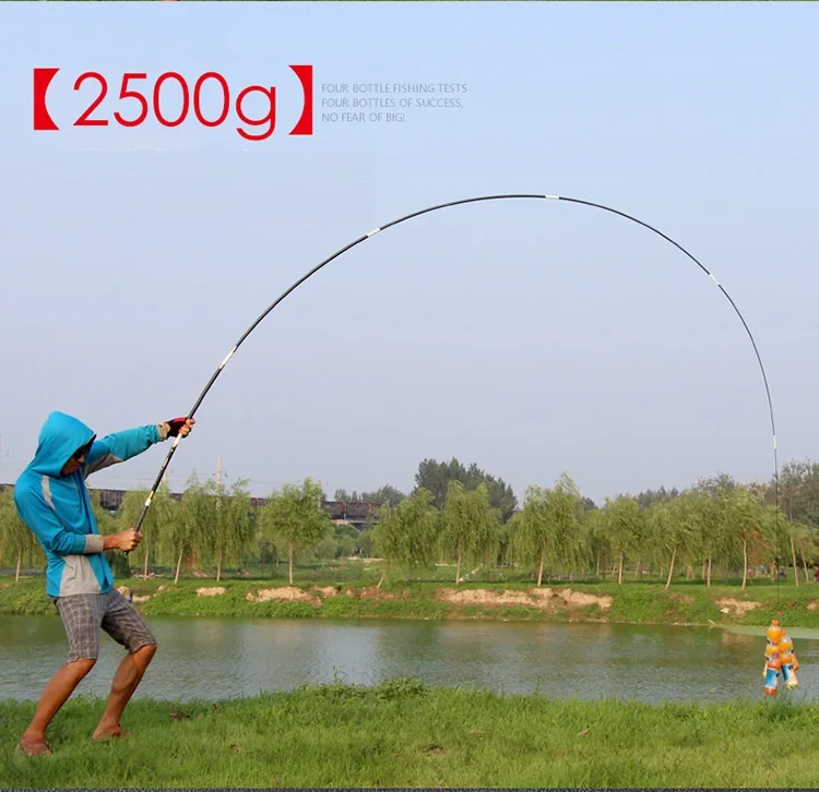 Drop Shipping new hard carbon stream rod taiwan fishing rod Ultralight 3.6m-8.1m power hand crap pole peche
