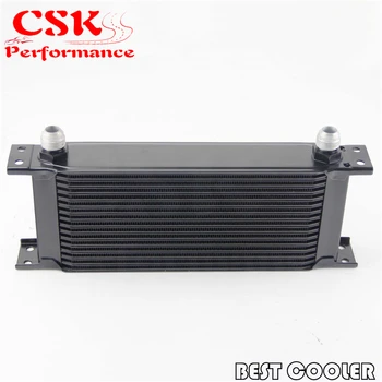 

Universal 16 Row AN10 Engine Transmission 248mm Oil Cooler Silver / Black