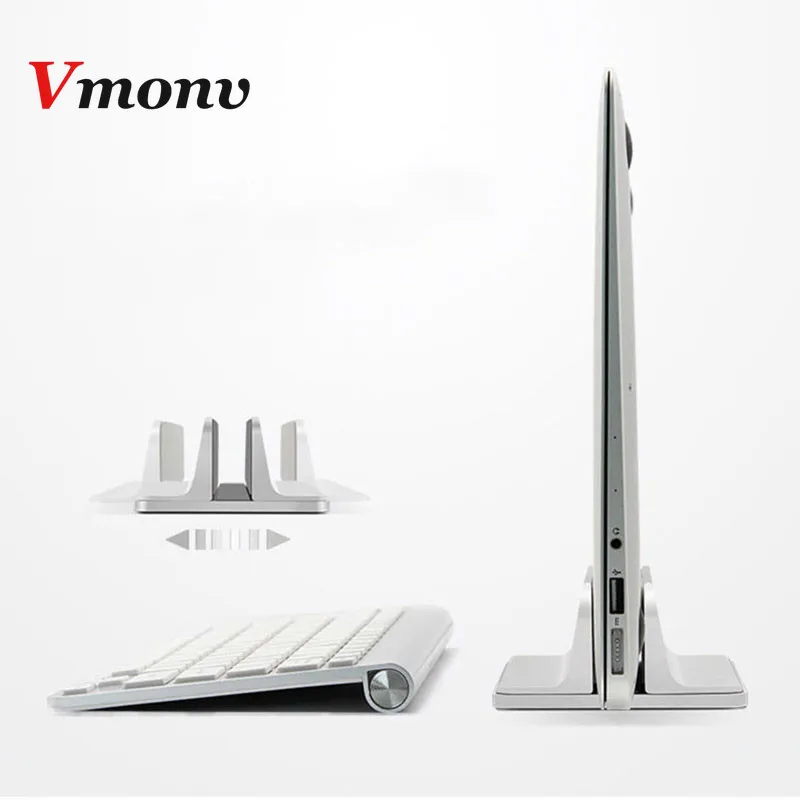 Vmonv серебристый алюминиевый сплав твердый кронштейн Подставка для ПК Macbook Air Pro