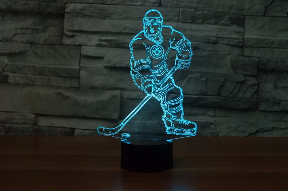 Winnipeg Jets Ice Hockey Lamp